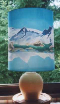 abat-jour : chane de montagnes
